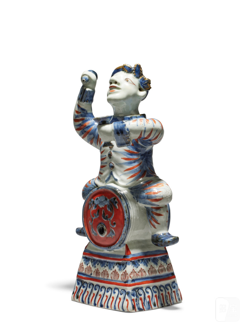 HOLLANDAIS SUR UN TONNEAU EN PORCELAINE IMARI  JAPON, ÉPOQUE EDO, CIRCA 1700 - 图3